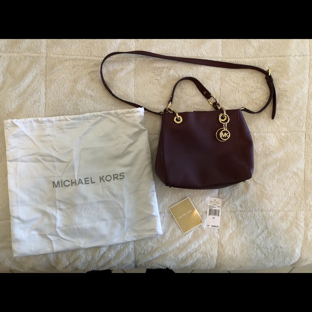 Michael Kors burgundy purse